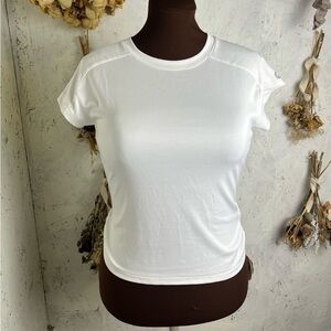 Marmot White Athletic Short Sleeve Form Fit White Medium